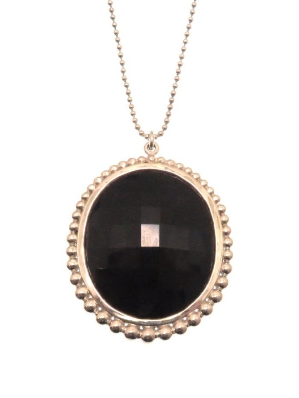 Tiffany & Co Ziegfeld NC OX Necklace Silver Black
